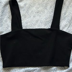 Black Zara crop top